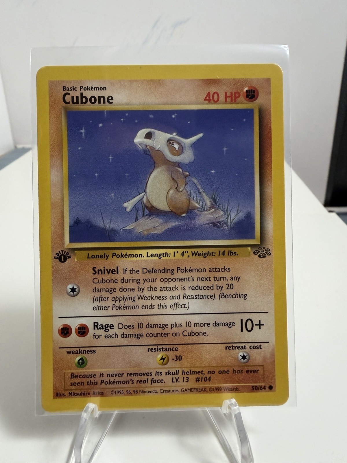 Pokémon TCG Cubone 1st Edition Jungle Card 50/64 NM