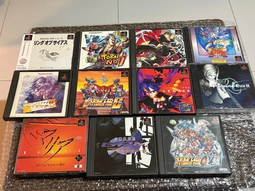 Sony PlayStation 1 Japanese Game Lot,Superlite,Tobal No.1,Legaia,Parasite Eve VG