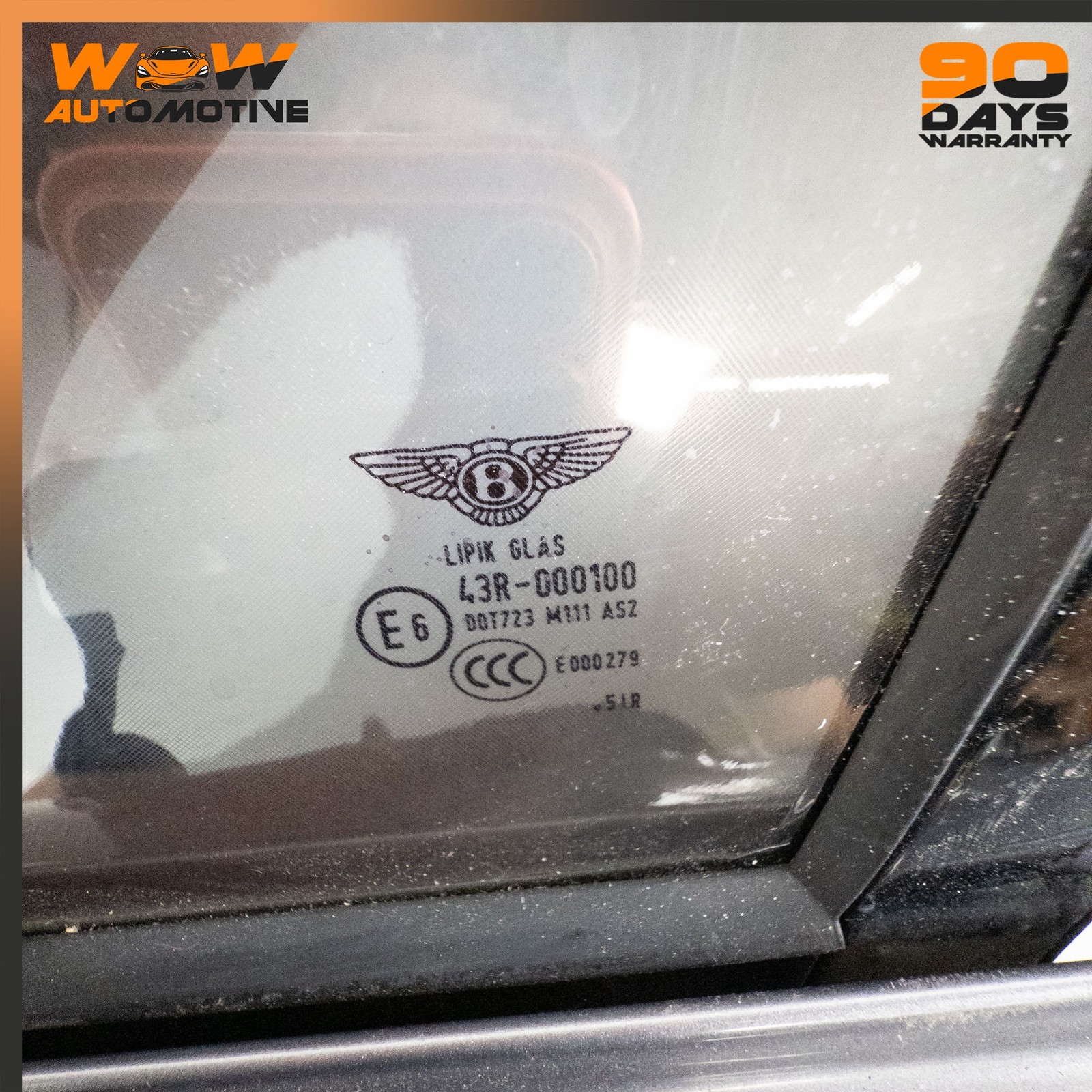 06-13 BENTLEY CONTINENTAL FLYING SPUR LEFT DOOR SHELL SILVER TEMPEST METALLIC OE