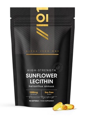 Sunflower Lecithin 1200mg   Produced from Naturally Sourced Soy Free Sunflowe...