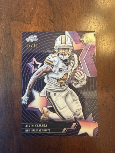 2025 Topps Cosmic Chrome Alvin Kamara Black Refractor (RAW)