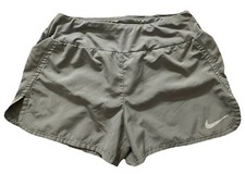 Nike Dri Fit Brief Lined Running Shorts Women  s Size S Gray Gym