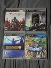 Mixed Assorted PS3 Game Lot of 4 - Assassin's Creed Dishonored Guitar Hero Shoot
