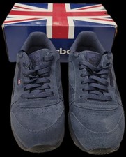 Vintage 2006 Reebok Classic Leather Navy Suede - Men  s 8.5 - With OG Box