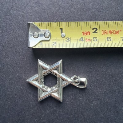 Chrome Hearts Star of David Charm 並行輸入品 Chrome Hearts Star of David Pendant Small 925 Silver Used | eBay