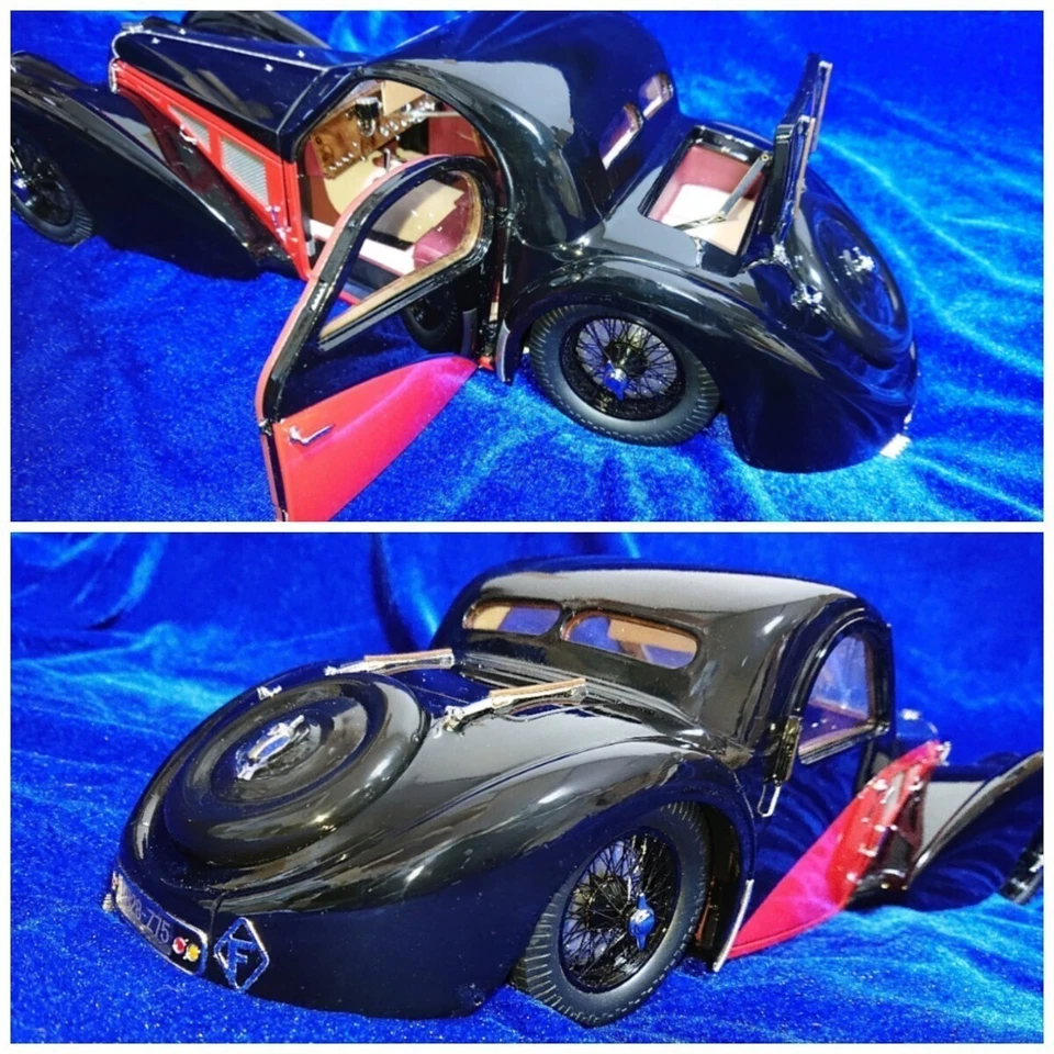 Bugatti Type 57SC Atalante 1937 112 T57S Compressor Bauer Model Car USED W/Box - Image 3 of 4