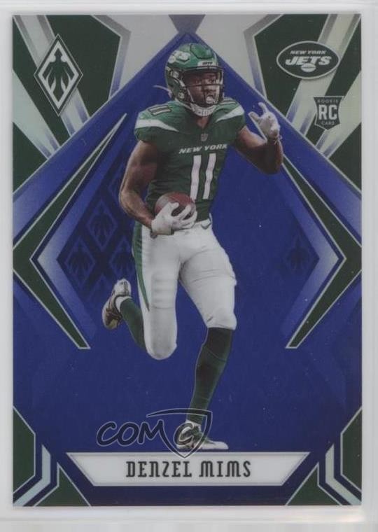 2020 Panini Phoenix Rookies Blue 7/35 Denzel Mims #123 14tz