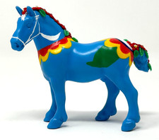 OOAK Swedish Dala | Hand-Painted Custom Stabl...