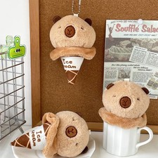 Cute Capybara Plush Keychain Stuffed Animal Bag Charm Pendant