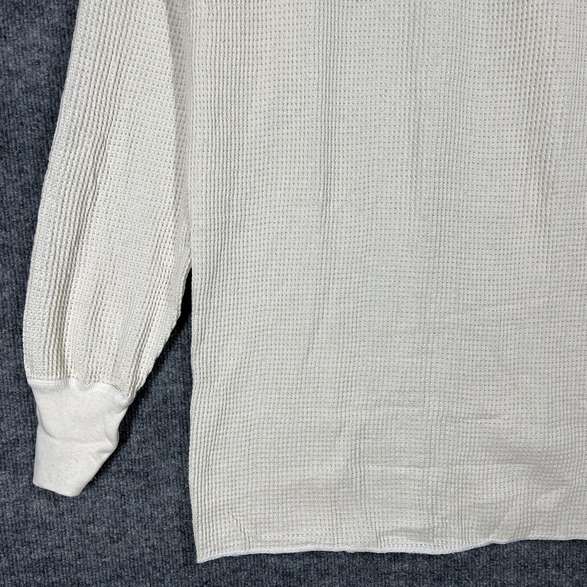 VINTAGE 90s JE Morgan Thermal Shirt Mens Size 2XL Tall White 