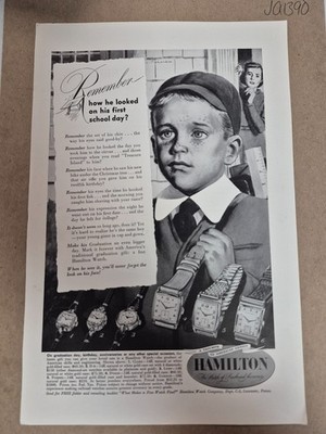 1949 Hamilton Clara, D-4, Lynn, Dyson, Forbes Watch Ad (JA1390