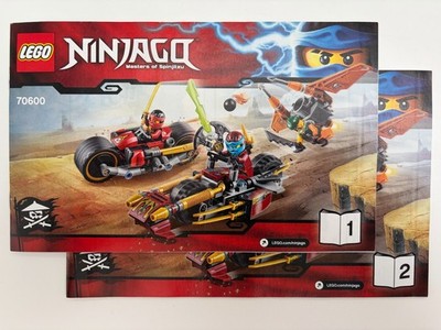 LEGO NINJAGO 70600 Ninja-Bike Jagd | komplett | mit Figuren und BA