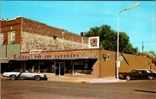 Vintage Our Own Hardware & V Dept. Store Postcard Lambertton, Minnesota