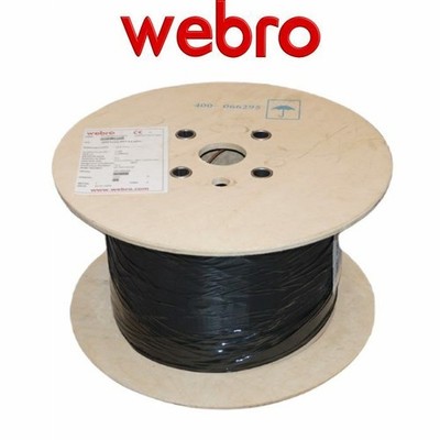 Webro 2F-adriges Singlemode Glasfaserkabel 9/125 G657A1 Outdoor PE 1012m Trommel
