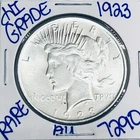 1923 SILVER PEACE DOLLAR AUTHENTIC HI GRADE U.S. MINT COIN FREE SHIPPING 7290