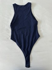 Zara Bodysuit Womens size Small Dark Blue Sleeveless Stretch
