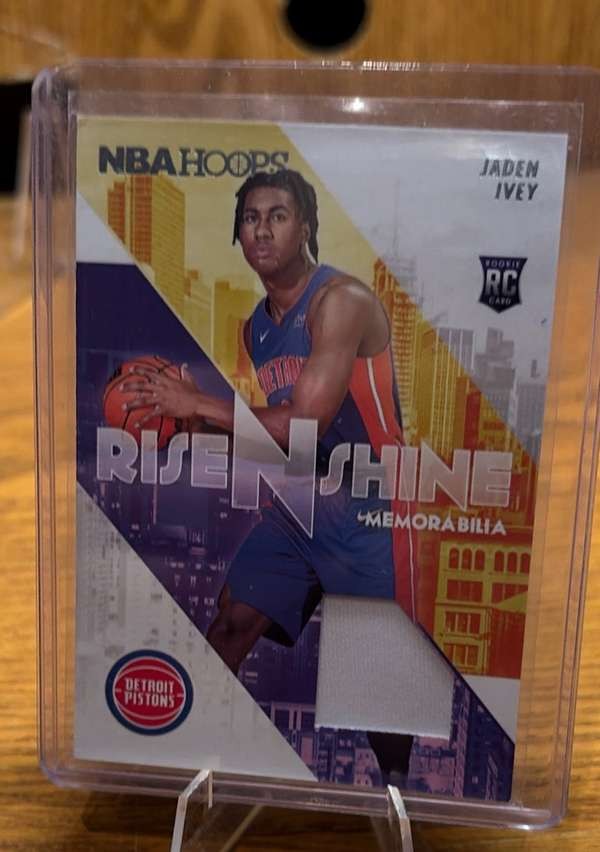 Jaden Ivey #RS-JI Basketball Cards 2022 Panini Hoops Rise N Shine Memorabilia trading card — raw and PSA graded price guide