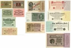 LOT 13 BANKNOTES GERMANY WEIMAR REPUBLIC MARK INFLATION 1914/1923 qFDS