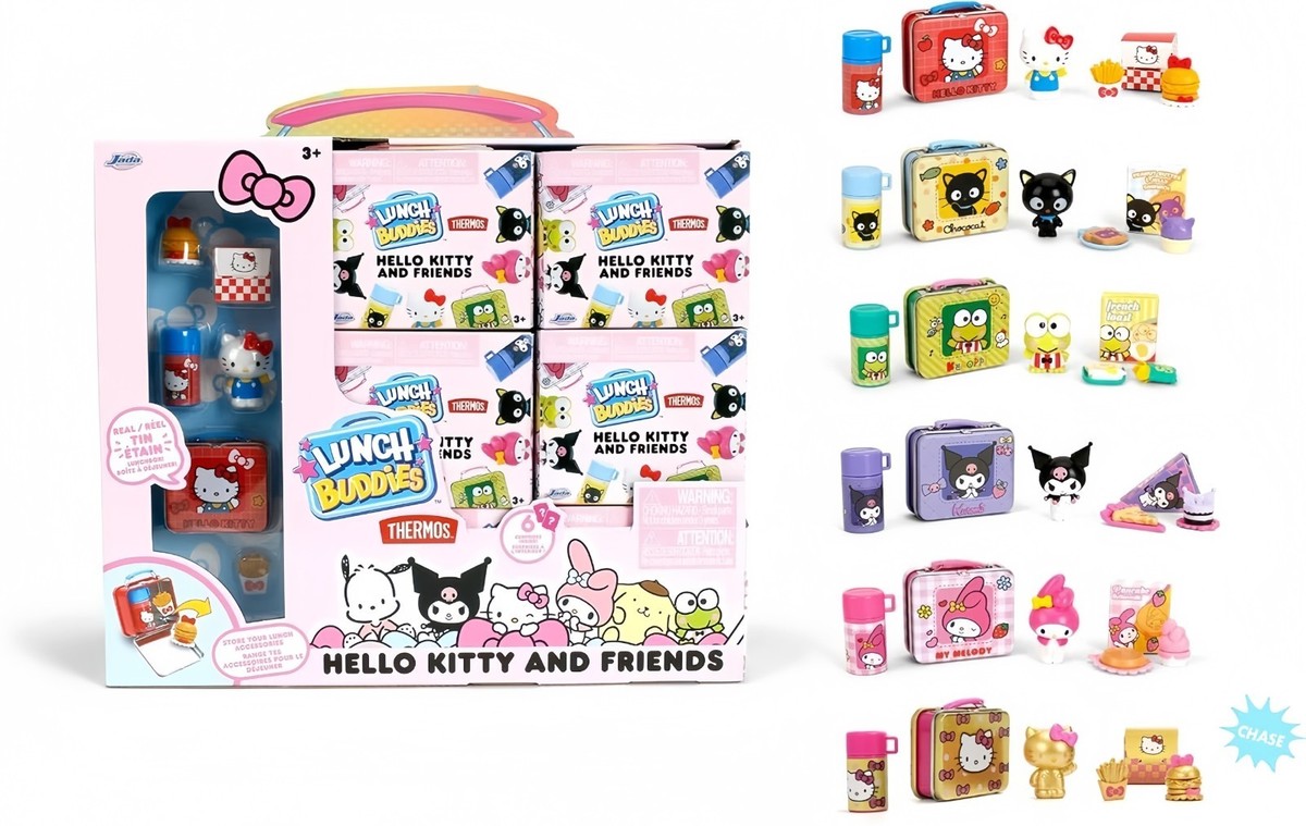 Jada 2″ Lunch Buddies Thermos Wave 1 Hello Kitty Blind Pack (1 Pcs