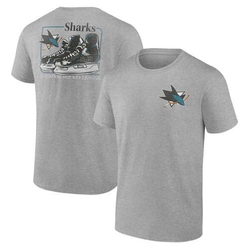 Men's Heather Gray San Jose Sharks Glory Skates T-Shirt