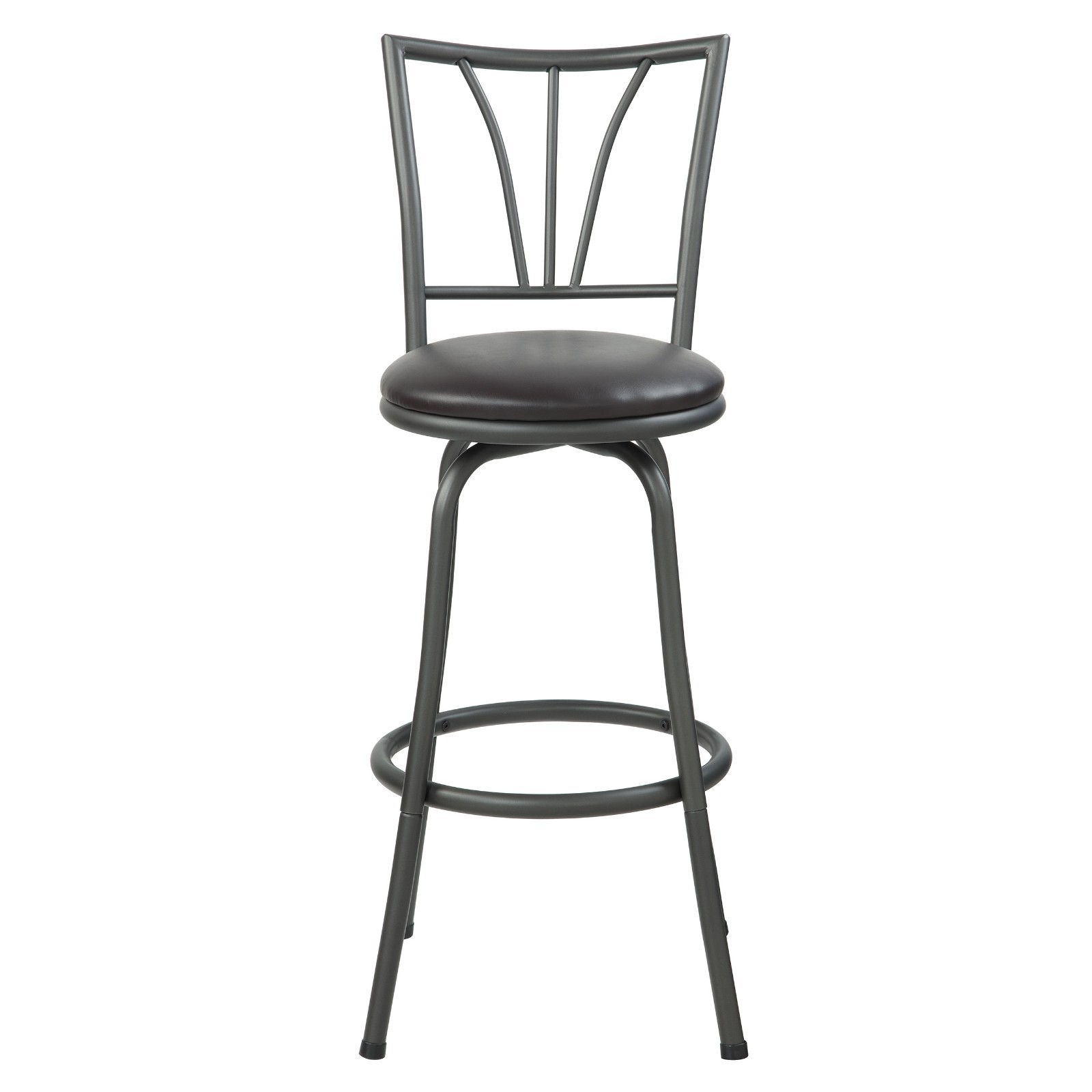 Azalea Park 3- Pack Adjustable Black Metal Swivel Barstool