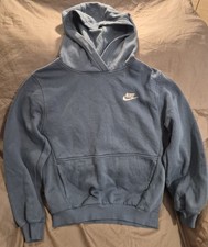 Nike YOUTH large size pullover hoodie in great shapein blue classic logo