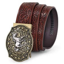 BELTROAD Western Ratchet Belts for Men Women Cowboy Belt Western Leather Ratc...