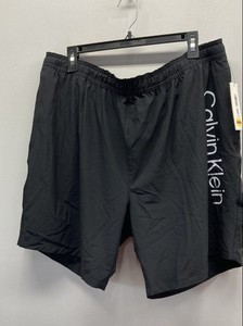 Calvin Klein Men's Black Swim Trunks Logo Compression Liner Sz XXL NWT