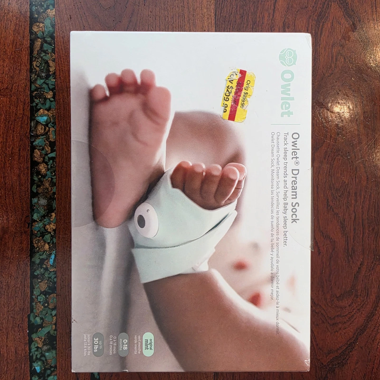 Owlet Dream Sock NEW In Sealed Box
