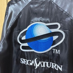 Sukajan SEGA SATURN JPN Satin Embroidery Souvenir Jacket LL w/Keyring 30th Anniv