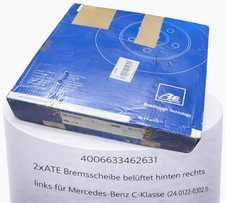 2x ATE Bremsscheibe hinten Mercedes C-Klasse 24.0122-0302.1