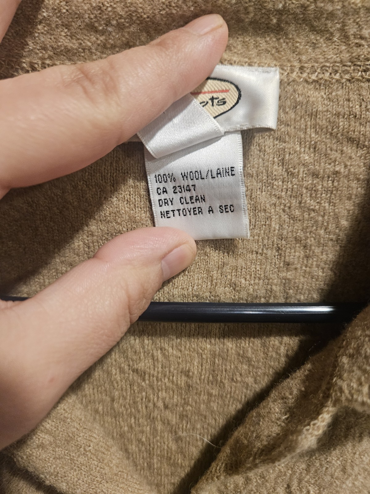 Talbots 100% Wool Shacket Neutral Button Up Long … - image 6