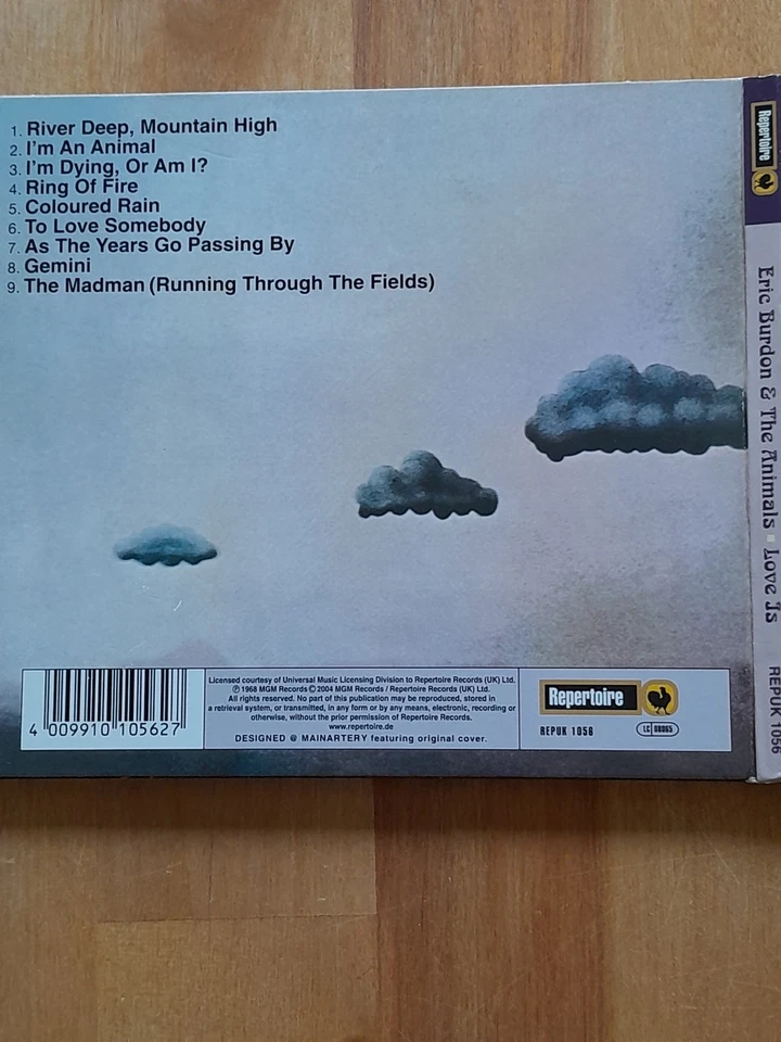 ERIC BURDON & THE ANIMALS - LOVE IS (1968)  DIGIPAK   REPERTOIRE  ! SEHR GUT ! - Bild 4 von 4