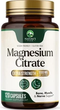 Magnesium Citrate 1000mg Capsules - Extra Strength Magnesium Supplement