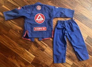 Gracie Barra Storm Kimono Gi Jiu Jistu Blue Kids Size Y3 Top & Pants Set
