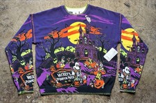 NWT Disney and Friends Mickey Mouse Pumpkin Patch Halloween Sweater Sz M
