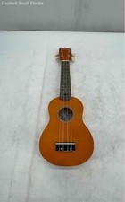 Everjoys Brown 4-String Right-Handed Beginner Soprano Ukulele Musical Instrument