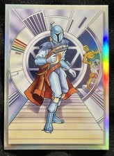 2022 Topps Chrome Star Wars Galaxy BOBA FETT Vintage Card V-1