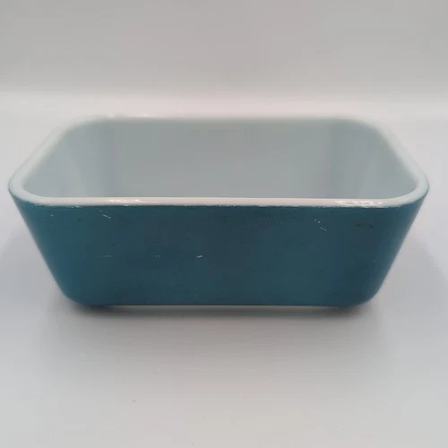 Pyrex Blue 1.5 Pint Refrigerator Dish #0502 No Lid USA Vintage