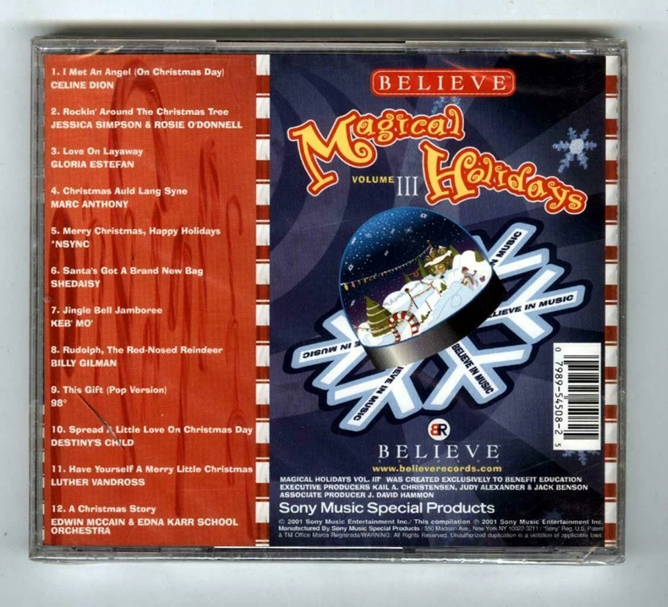 2001 Magical Holidays Volume III Christmas CD Gloria Estefan,Celine Dion,NSYNC - Image 2 of 2