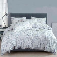 Floral King Duvet Cover Brushed Microfiber 3 Pieces Floral Bedding Set Garden