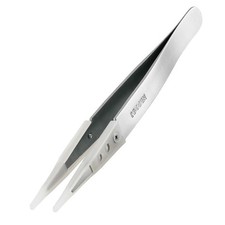 HOZAN P-643-N Adhesive Resistant-tip Tweezers, R2.4mm tip  -- Stock in US