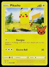 Carta Pokemon Trucco o Scambio BOOster Pikachu 049/203 Promo