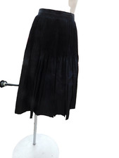 1950s Smart Set Sportswear Era Black Taffeta Tulle Swing Full Skirt