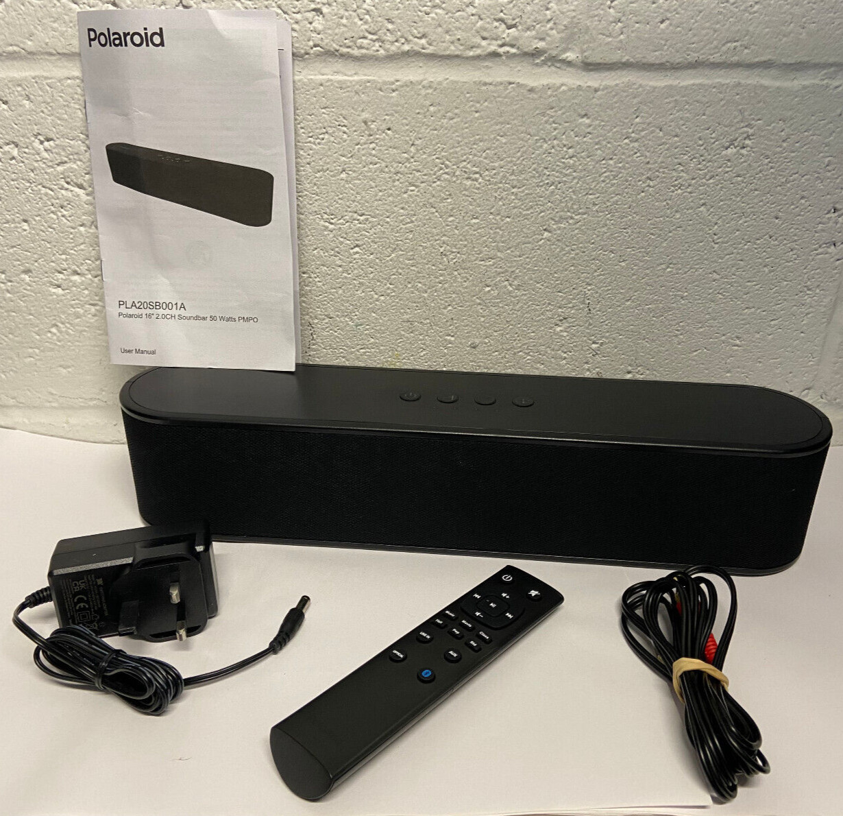 Soundbar TV compatta Polaroid 50 W Bluetooth ottica aux lunga 41 cm...