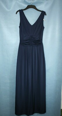 BNWT SIZE 8 SHOWCASE @ DOROTHY PERKINS NAVY MAXI DRESS      1003