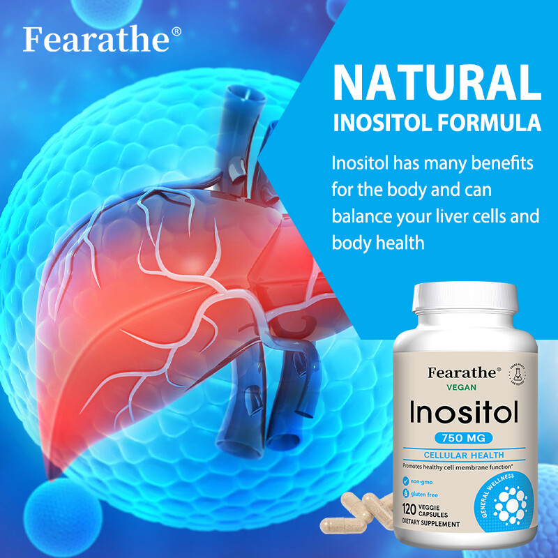 Brain Max Inositol Fearathe Inositol 750 mg - 120 Capsules - Brain Cell Safe - Body Balance