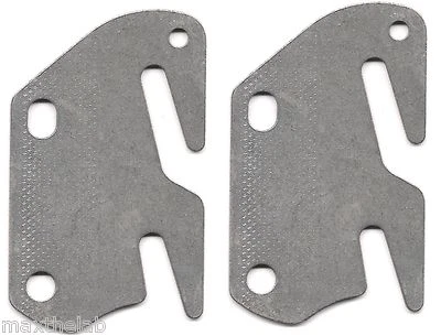 BELLE AND THE YANK 2 Bed Rail Double Hook Flat Plates Fits 2" Bracket or Bed Post 13 ga. Steel USA