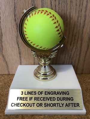 Softball Trophy Softball Holder Free Engraving.