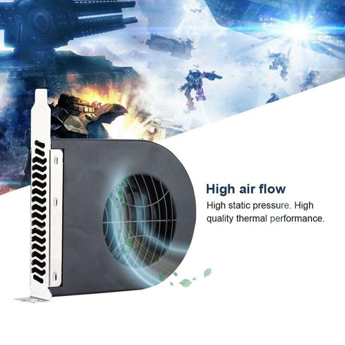 GPU Cooling Exhaust Fan Radiator PCI Case Heat Sink PC Cooler Blower Computer GS - Afbeelding 6 van 8